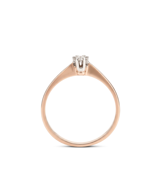 Золотое кольцо с цирконами