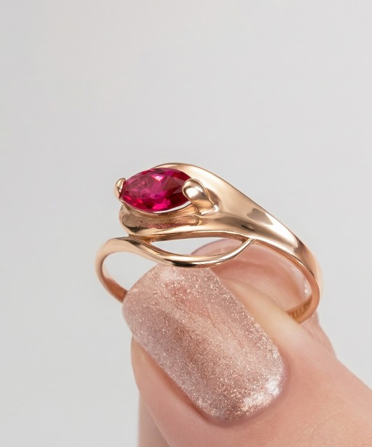 Zelta gredzens ar cirkoniju