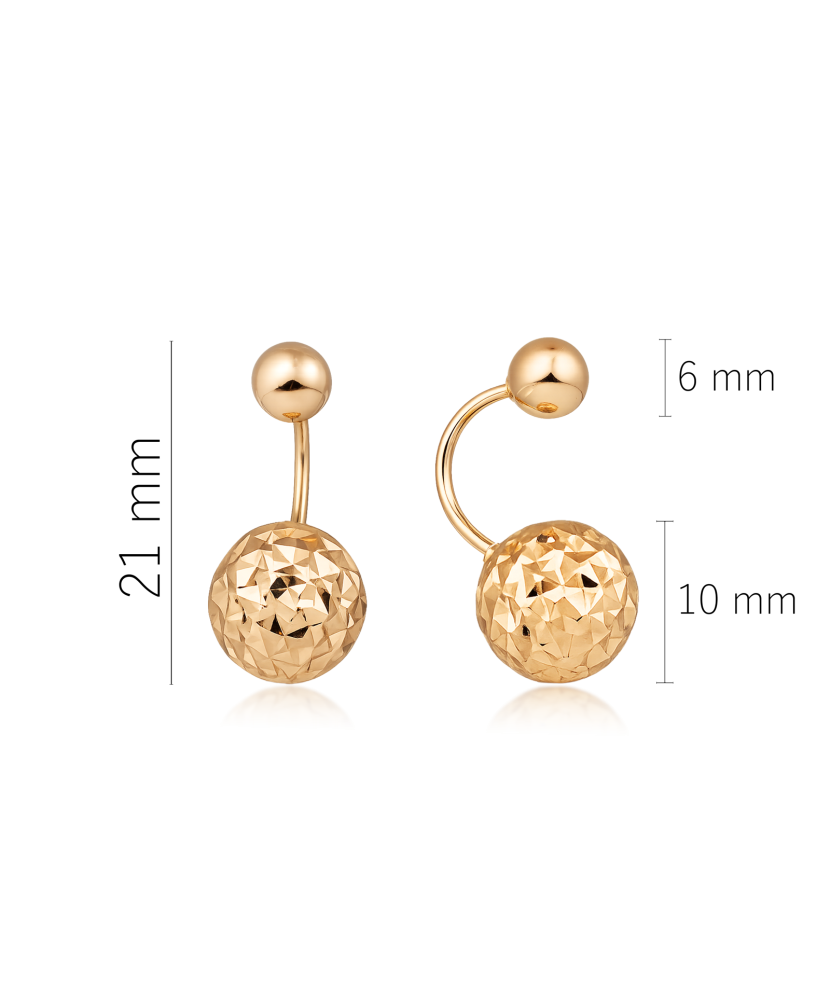 Zelta gravēti auskari