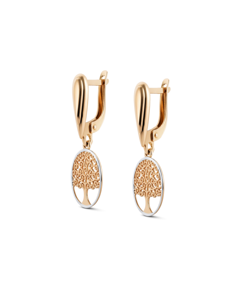 Zelta auskari "Dzīvības koks"