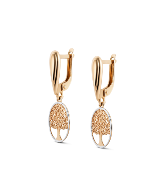 Zelta auskari "Dzīvības koks"