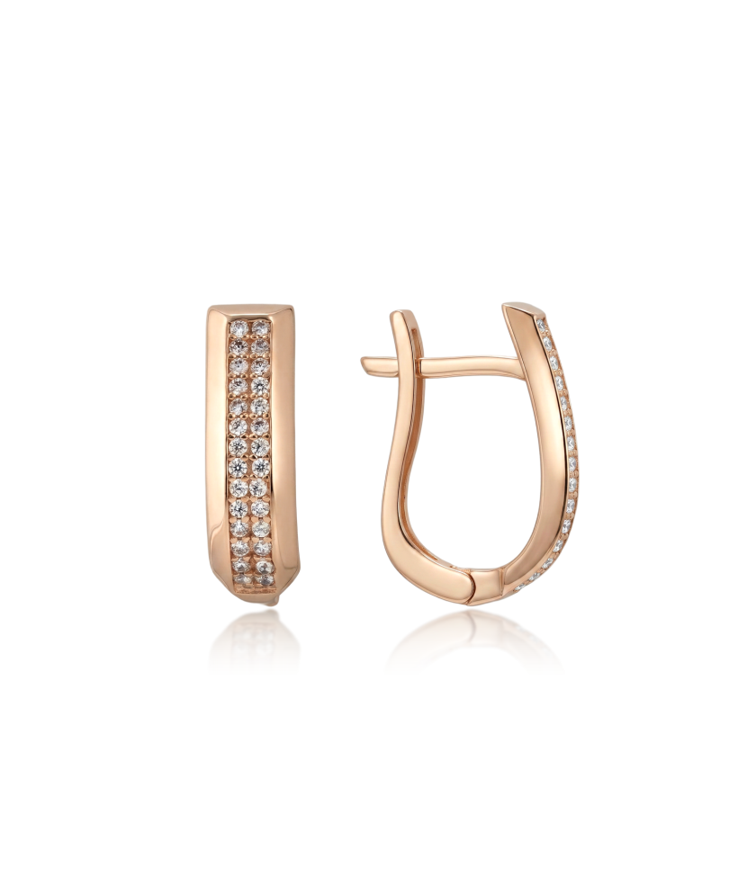 Zelta auskari ar cirkonijiem