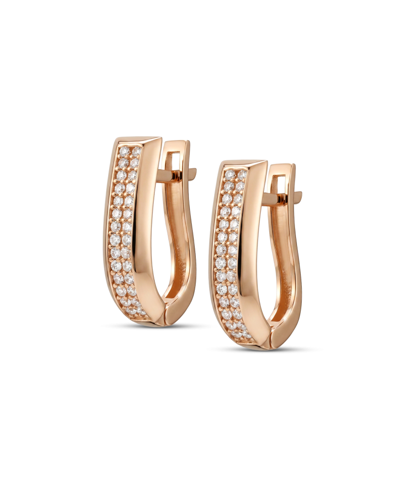 Zelta auskari ar cirkonijiem