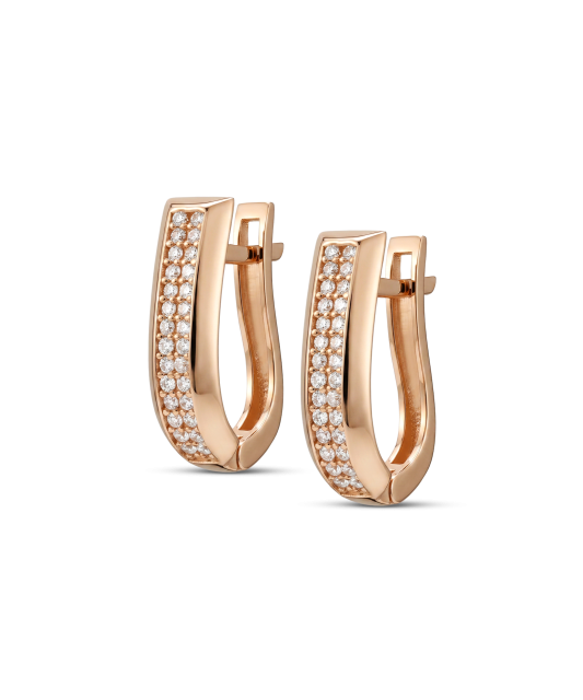 Zelta auskari ar cirkonijiem