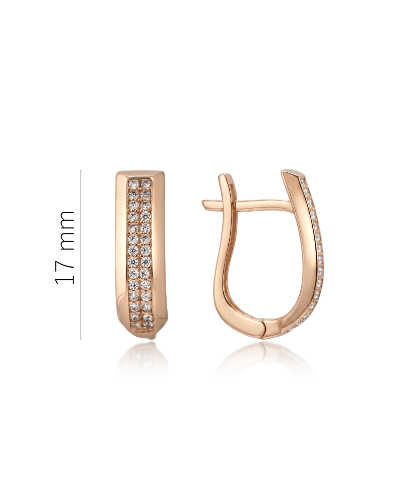 Zelta auskari ar cirkonijiem