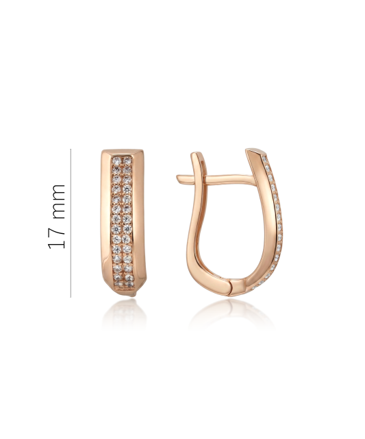 Zelta auskari ar cirkonijiem