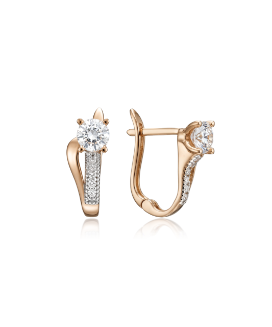 Zelta auskari ar cirkonijiem