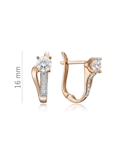 Zelta auskari ar cirkonijiem