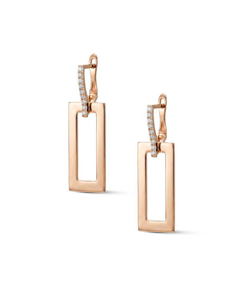 Zelta auskari ar cirkonijiem