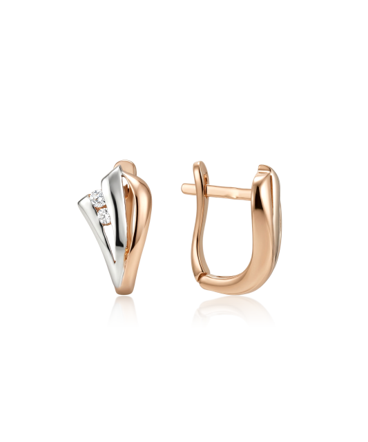 Zelta auskari ar cirkonijiem