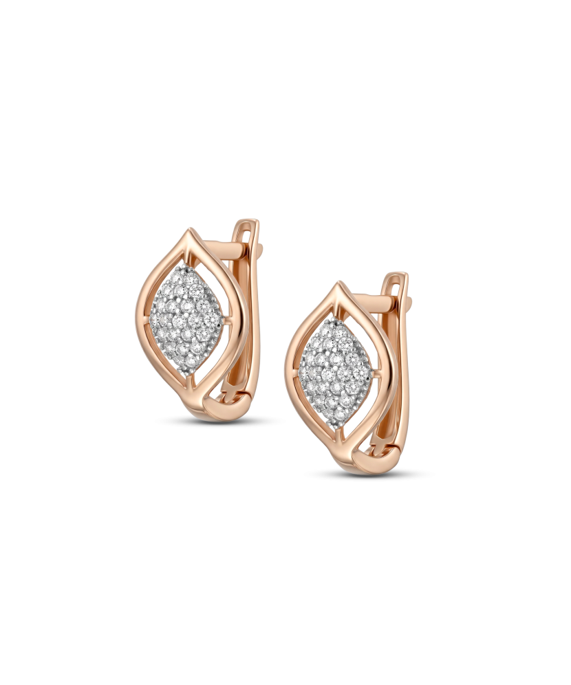 Zelta auskari ar cirkonijiem