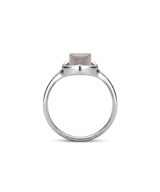 Серебряное кольцо с розовым кварцем