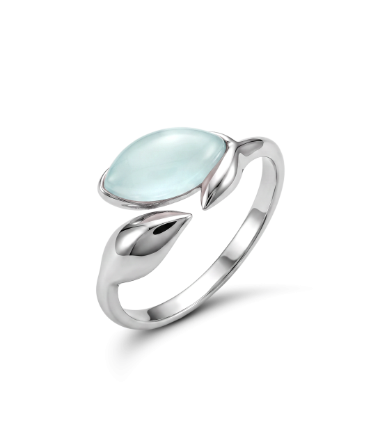 Серебряное кольцо с агатом