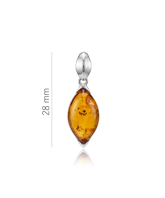 Sudraba piekariņš ar dzintaru