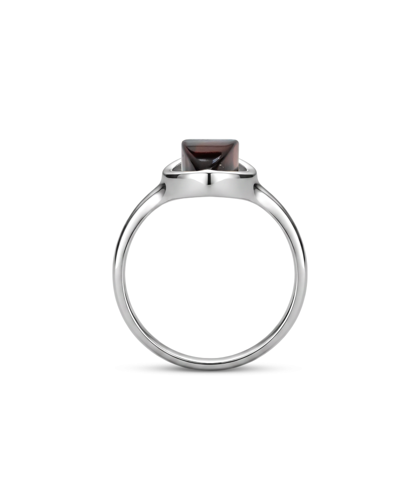 Sudraba gredzens ar dzintaru - Goldinga