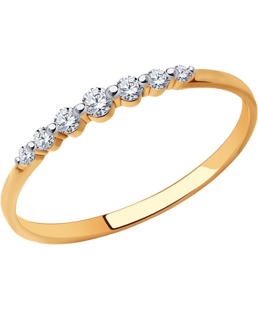 Zelta gredzens ar cirkonijiem - Zelta Gredzeni - Goldinga