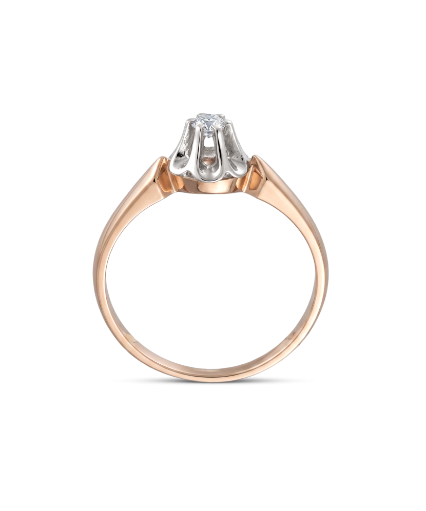 Zelta gredzens ar briljantu - Goldinga