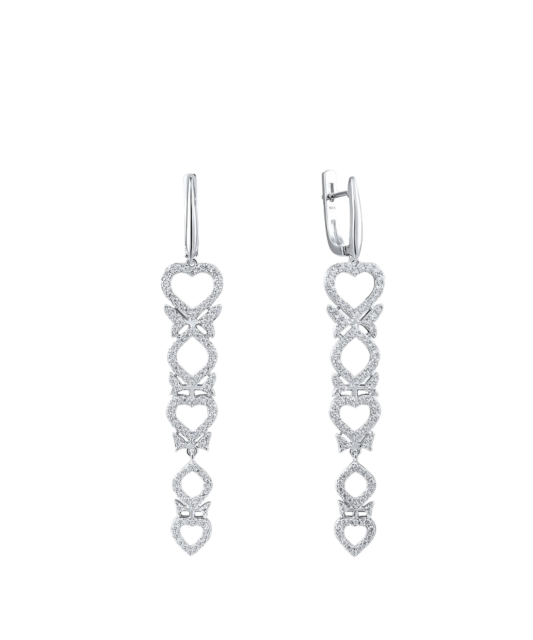 Sudraba auskari ar cirkonijiem