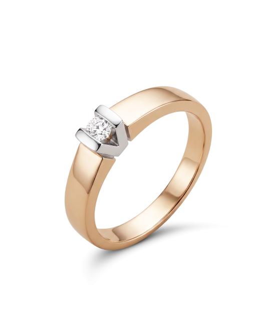 Zelta gredzens ar briljantu 0,048ct - Goldinga