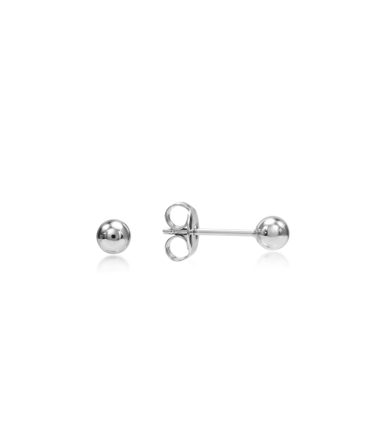 Серьги из серебра "Шарики" 4mm