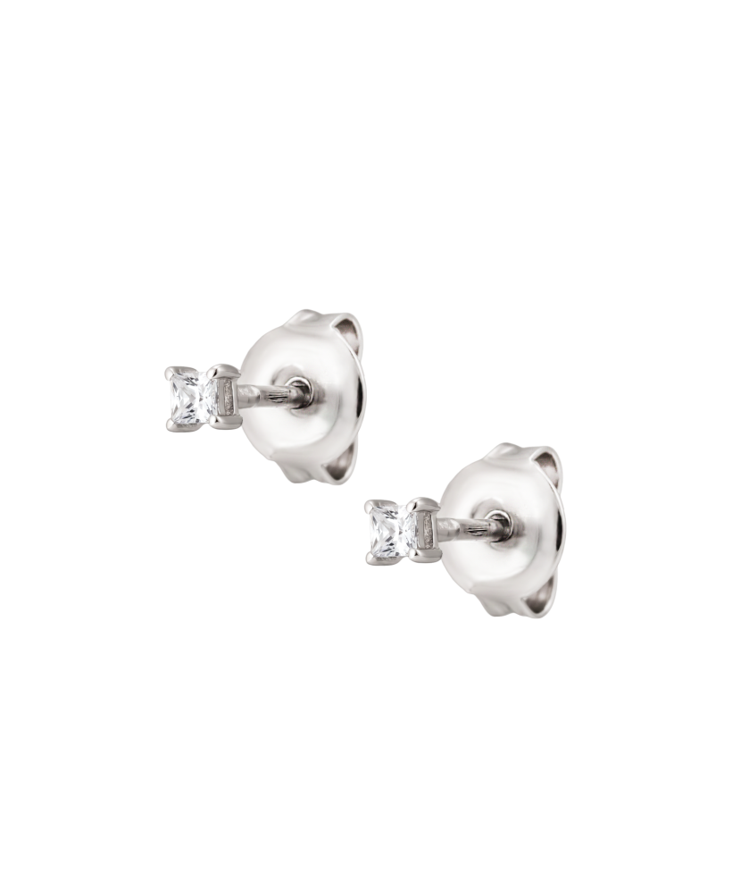 Серьги из серебра с цирконами