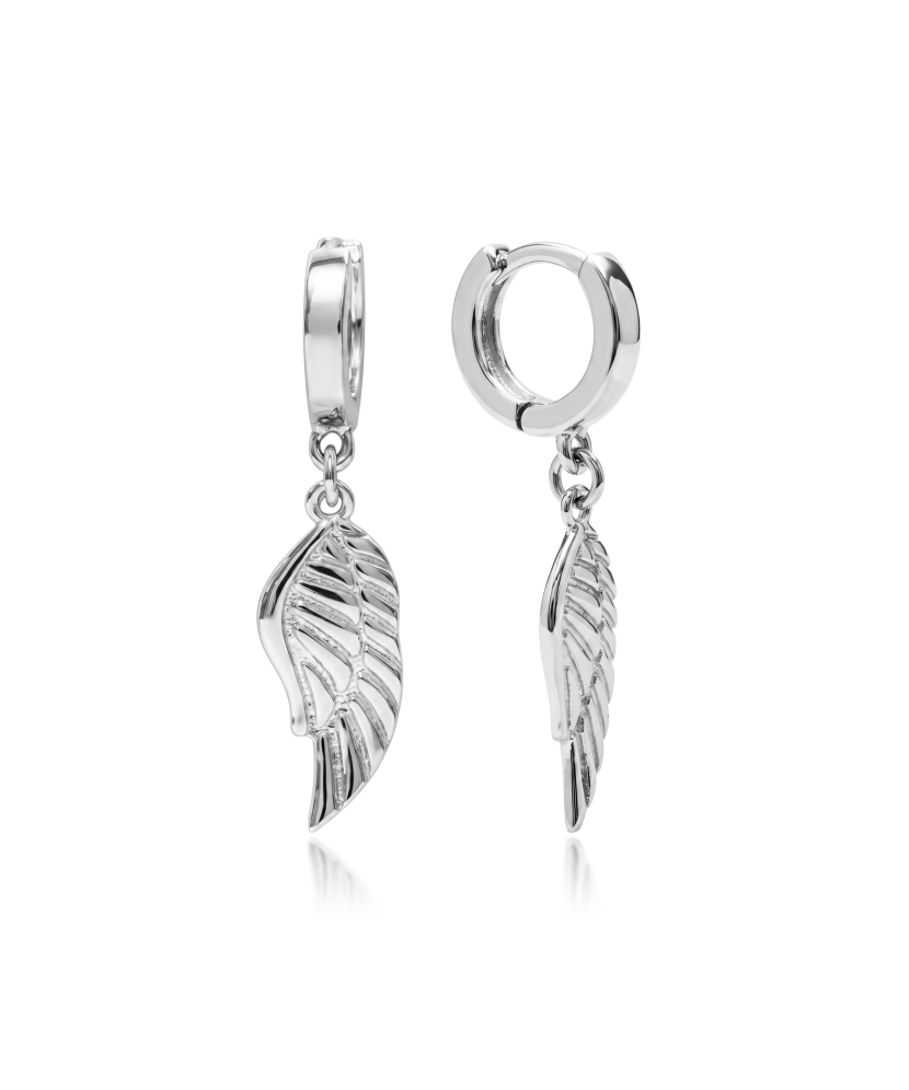 Серьги из серебра "Крыло ангела"