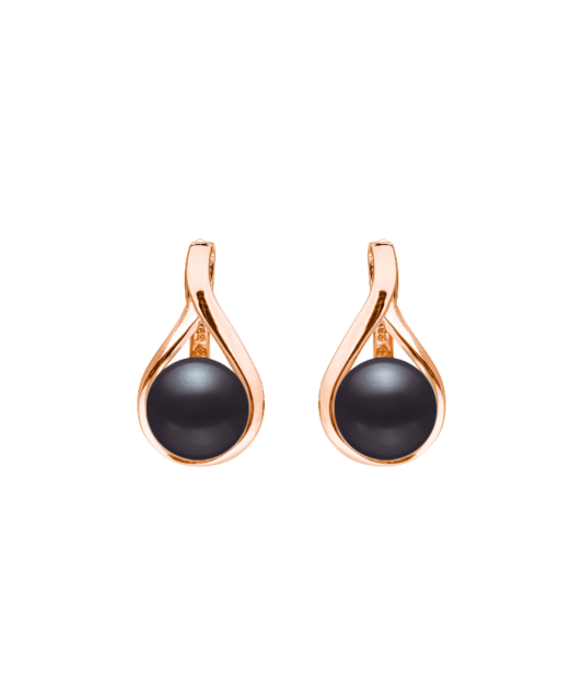 Серьги из позолоченного серебра с жемчугом и цирконами