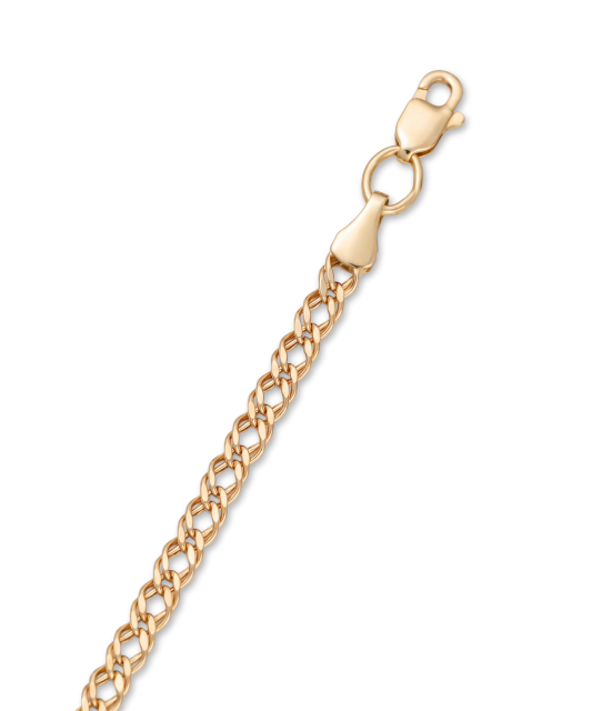 Zelta rokassprādze  "Rombo" 3mm