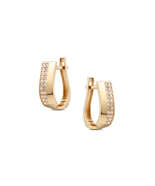 Zelta auskari ar cirkonijiem