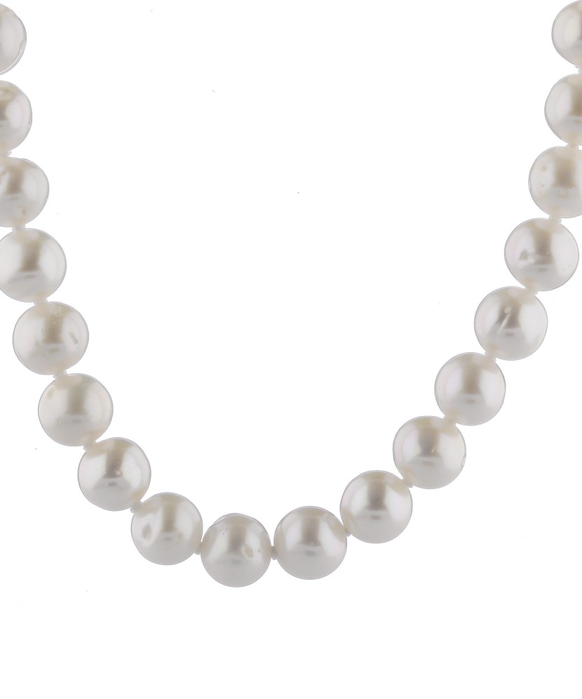 Pērļu Kaklarota Ar Sudrabu - Sudraba ķēdītes - Goldinga