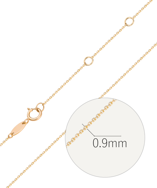 Zelta ķēdīte “Anchor” 0,9 mm