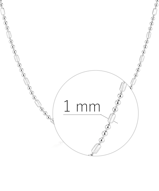 Серебряная цепочка 1mm