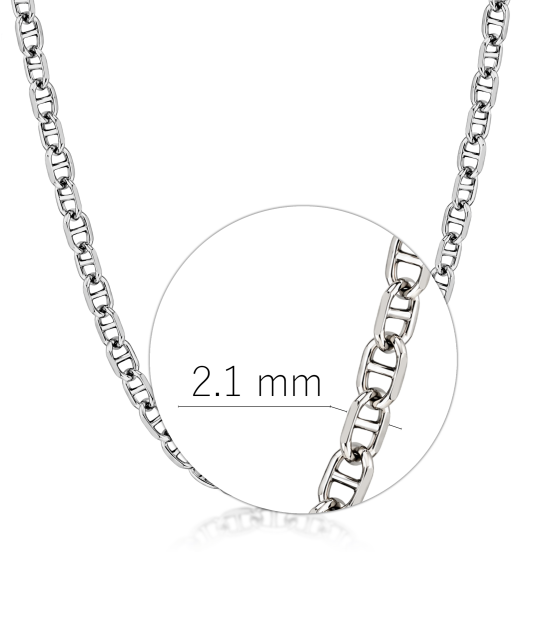 Sudraba ķēdīte “Marina” 2,1 mm