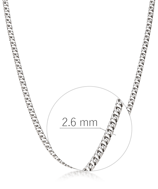 Sudraba ķēdīte 2.6mm