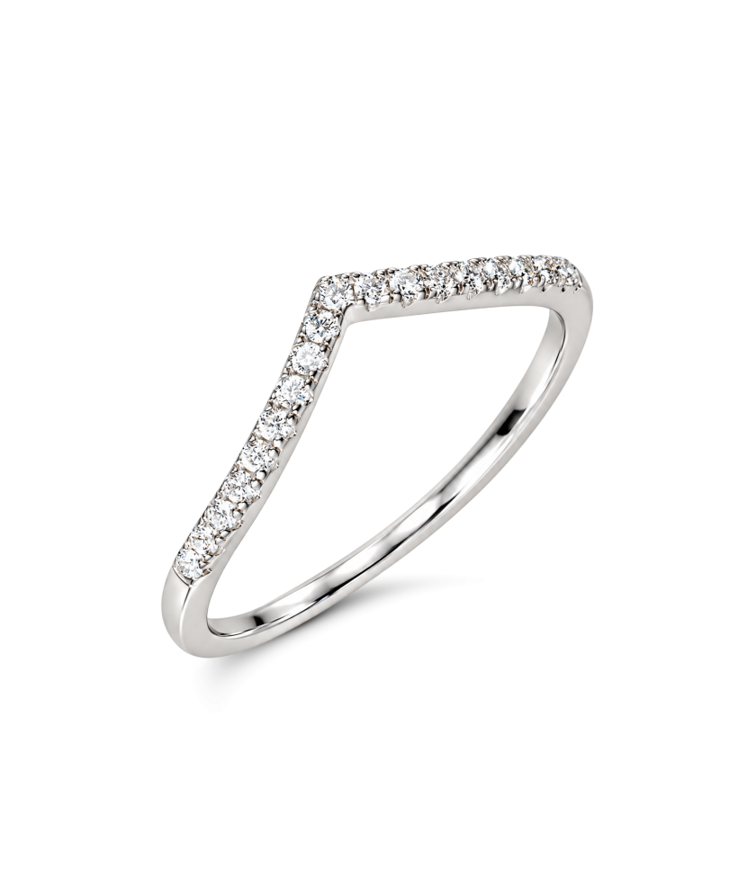 Sudraba gredzens ar moisanītiem 0.19ct