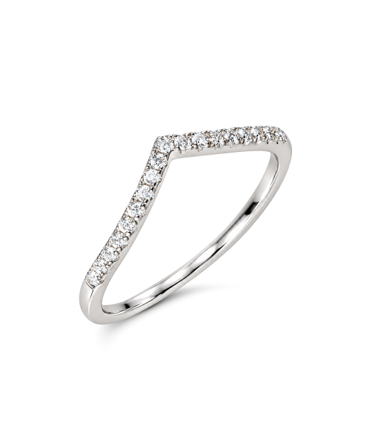 Sudraba gredzens ar moisanītiem 0.19ct