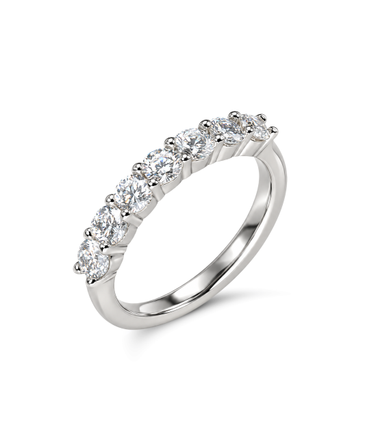 Sudraba gredzens ar moisanītiem 0.7ct
