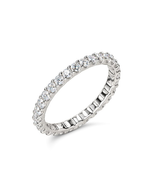 Sudraba gredzens ar moisanītiem 0.54ct