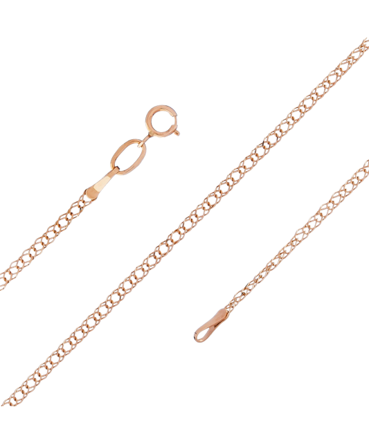 Zelta ķēdīte "Rombo", 2 mm - Goldinga