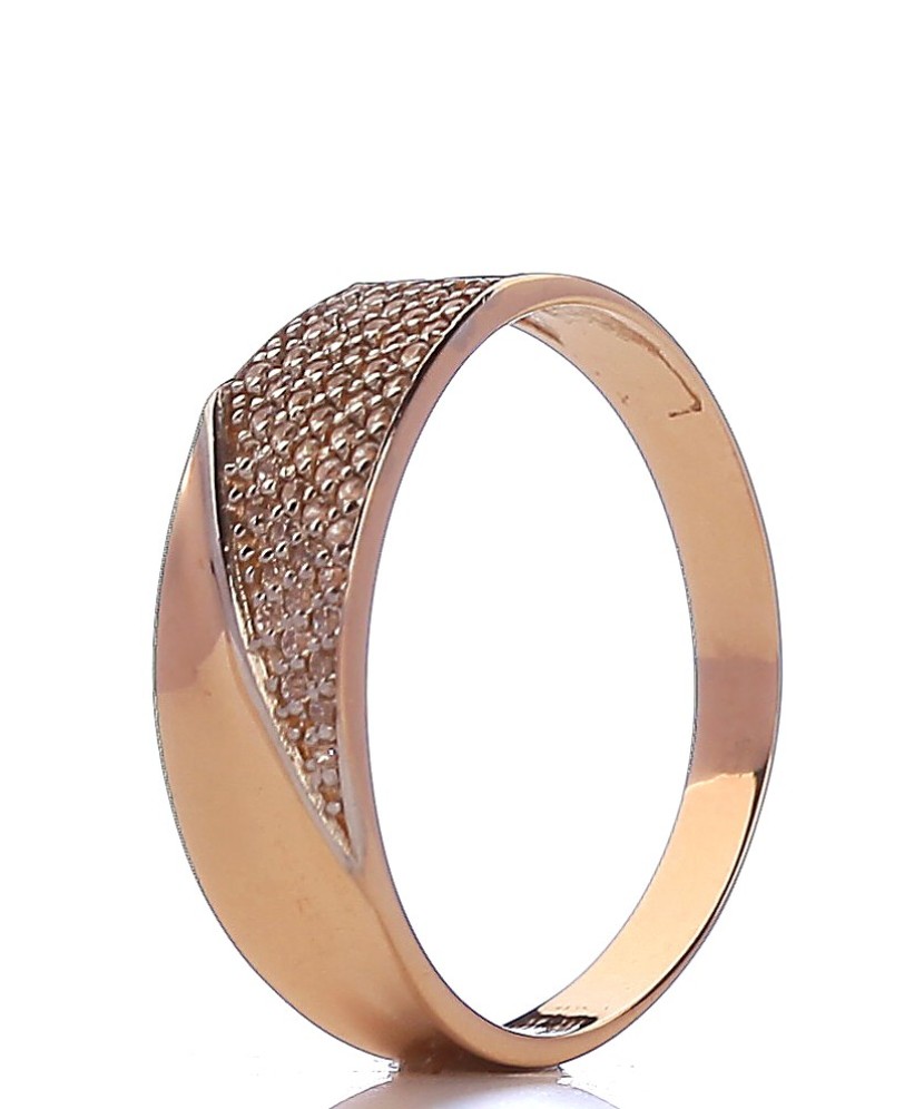 Auksinis žiedas su cirkoniais - Auksiniai žiedai - Goldinga