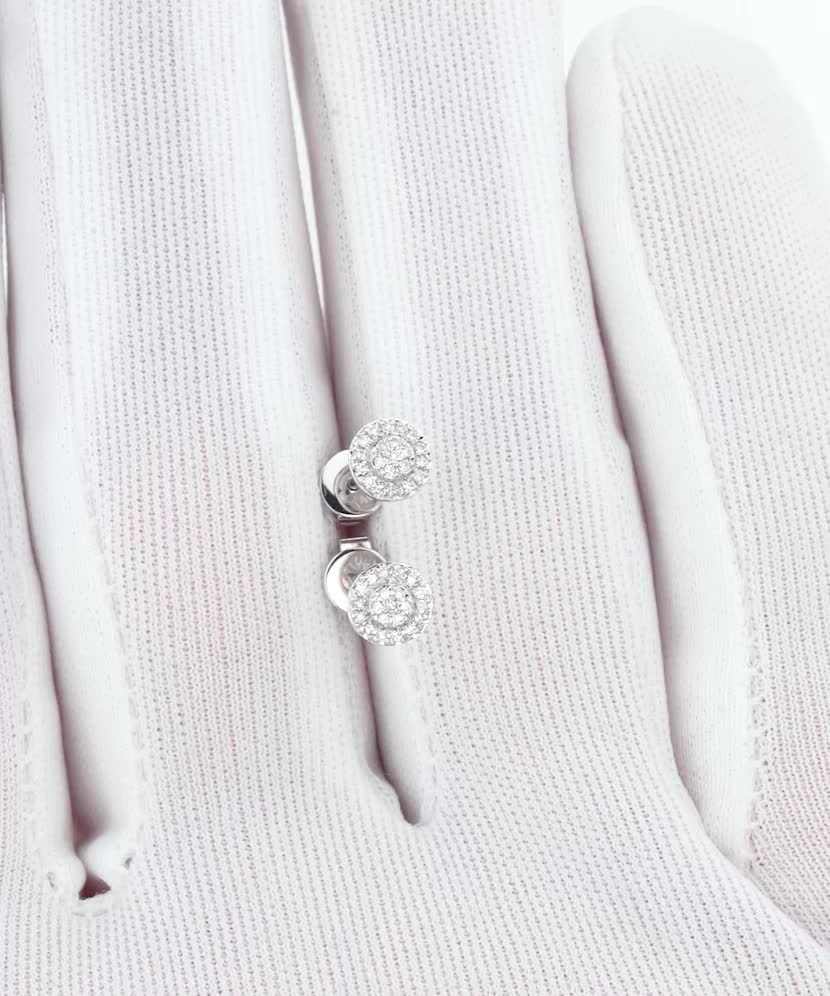 Baltā zelta auskari ar briljantiem - Goldinga