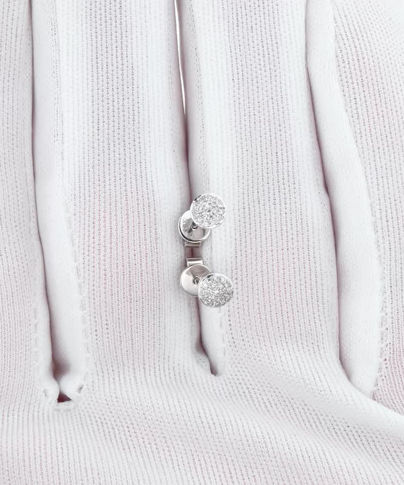 Серьги из белого золота с бриллиантами