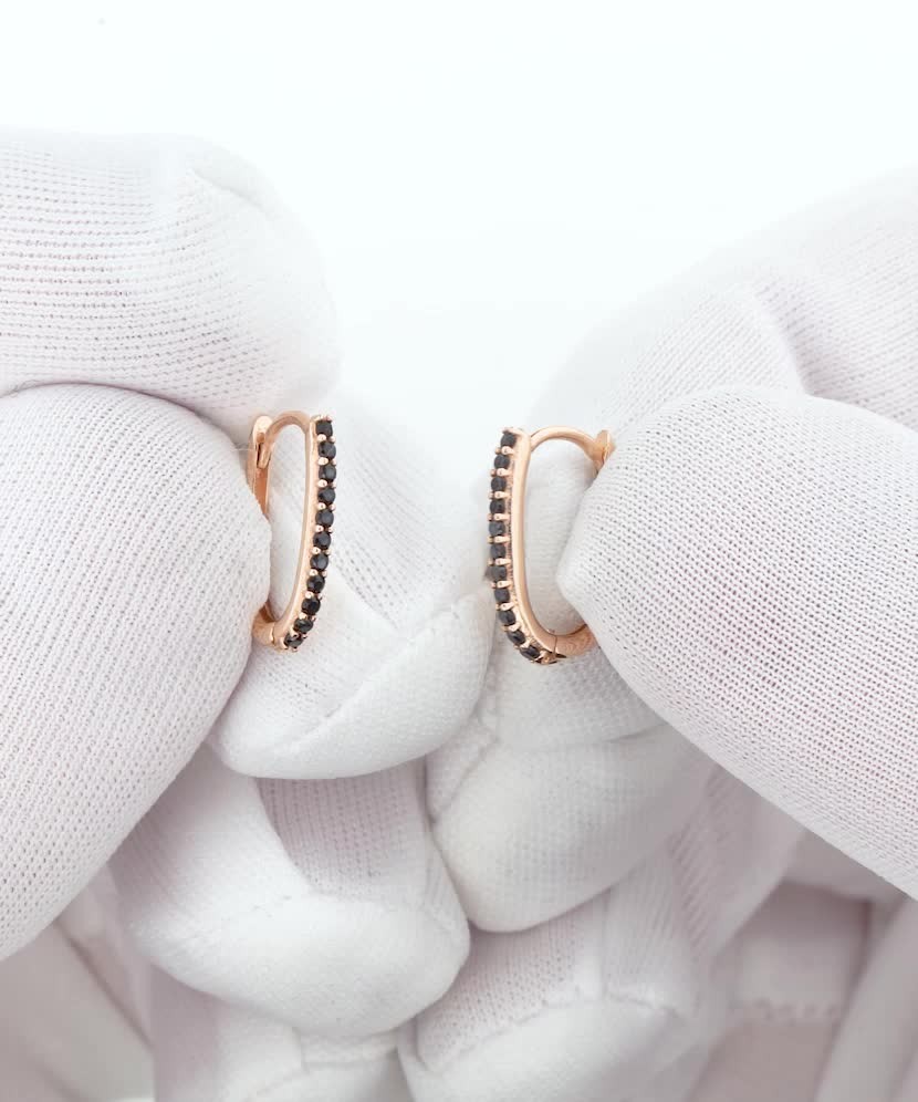 Zelta auskari ar cirkonijiem