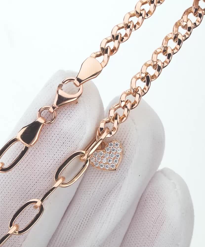 Zelta rokassprādze ar cirkonijiem