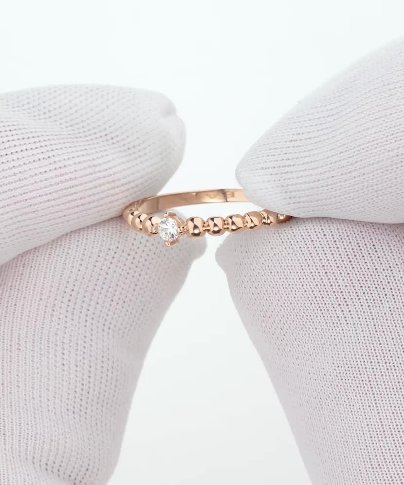 Zelta gredzens ar cirkoniju