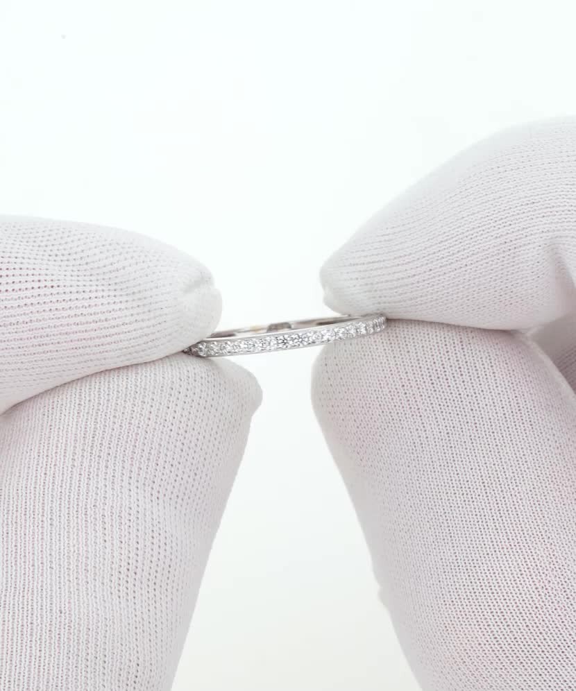 Baltā zelta gredzens ar cirkonijiem - Goldinga