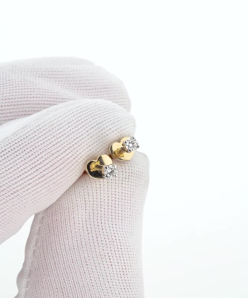 Серьги из золота с бриллиантами