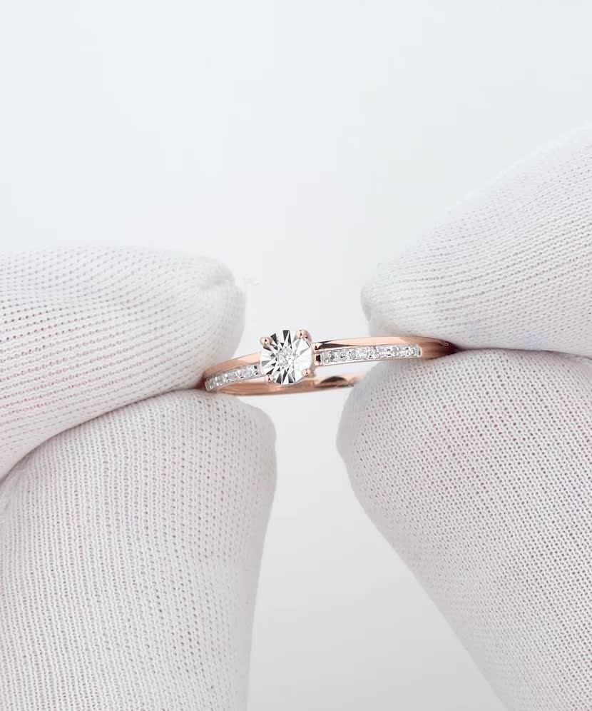 Zelta gredzens ar dimantiem - Goldinga