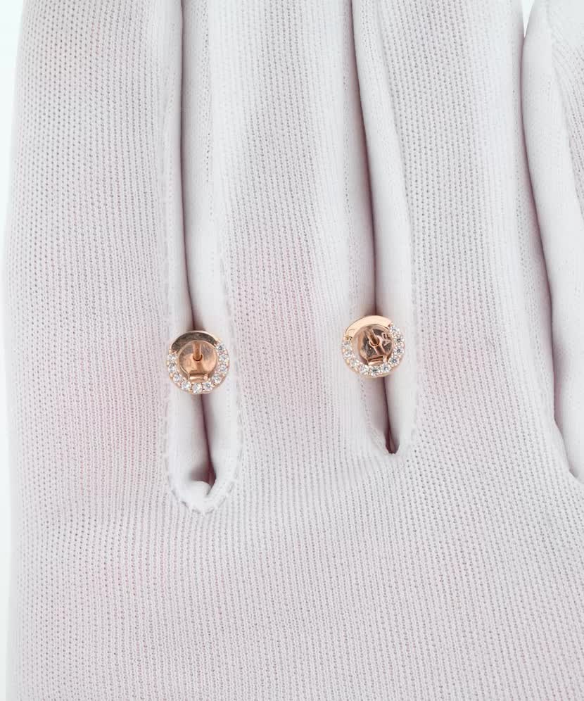 Золотые серьги с цирконами