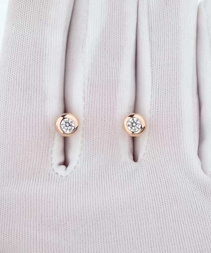 Zelta auskari ar cirkonijiem - Goldinga